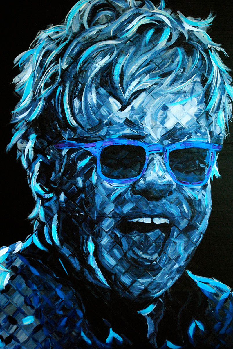 Elton John Painting Hanavich