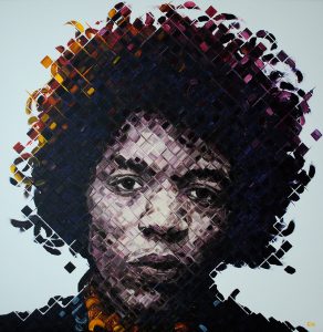 Jimi Hendrix Painting by Miami artist Charlie Hanavich Art