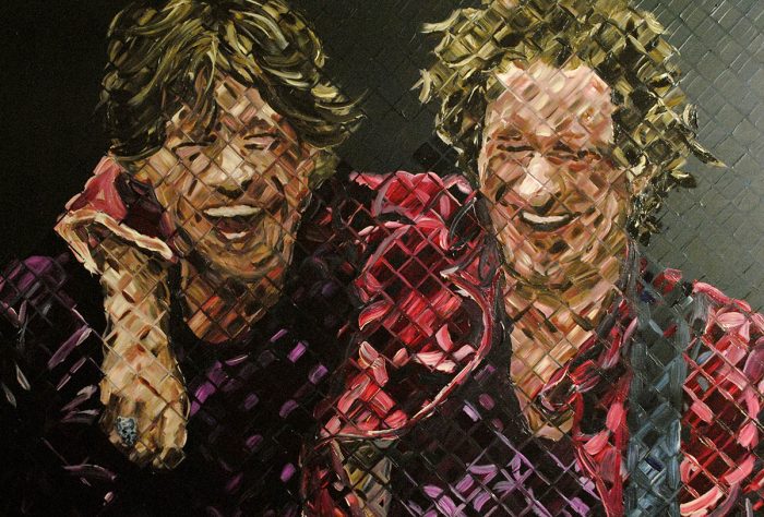 Mick Jagger and Keith Richards Painting by Charlie Hanavich