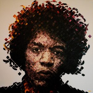 Jimi Hendrix Painting by Miami artist Charlie Hanavich Art