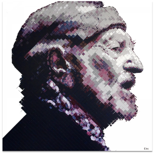 Willie Nelson Painting by Charlie Hanavich
