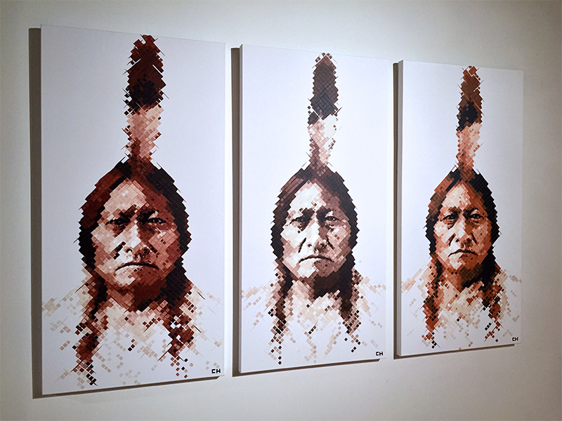Native American Indian Painting by Atlanta artist Charlie Hanavich