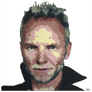Portrait of Sting by Contemporary artist Charlie Hanavich