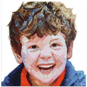 Contemporary child portrait Painting by Atlanta Artist Charlie Hanavich