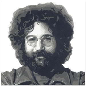 Jerry Garcia Painting by Atlanta Artist Charlie Hanavich