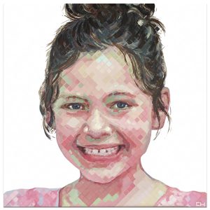 contemporary children portraits by artist charlie hanavich