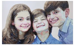 family Portrait Painting by Atlanta Artist Charlie Hanavich