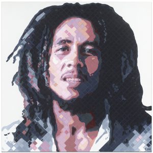 Bob Marley Portrait Painting by Atlanta Artist Charlie Hanavich