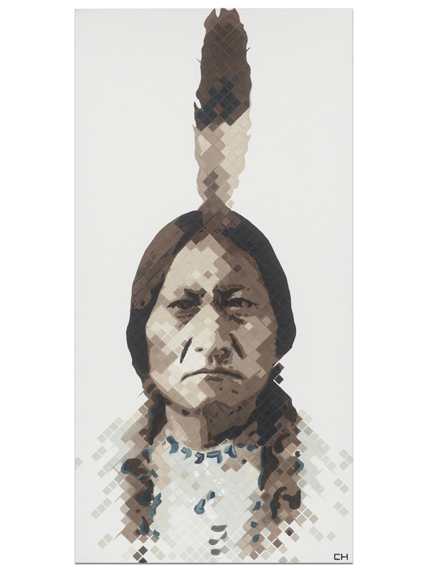 artist Charlie Hanavich Paintings Sitting Bull
